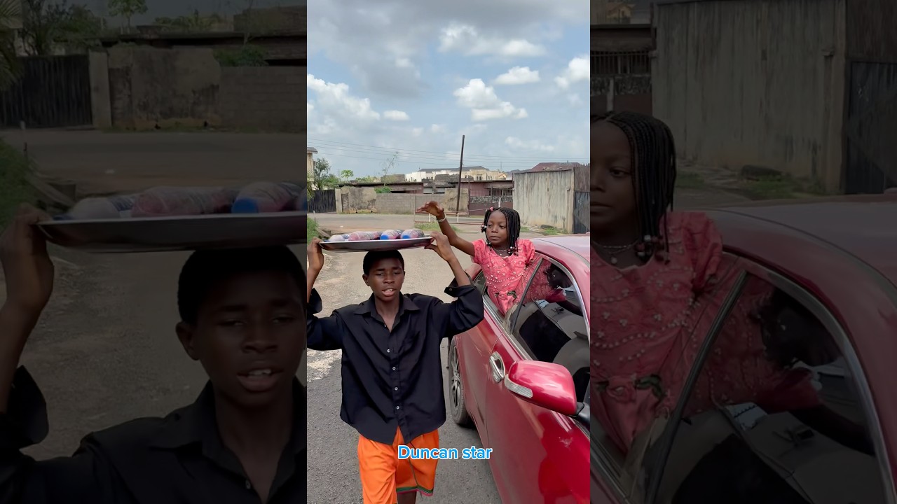 Little girl causing commotion in the street