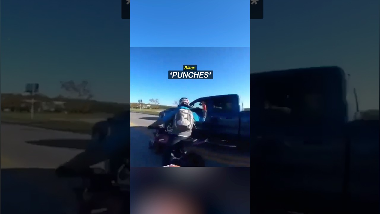 Biker chases down a Hit and Run😳