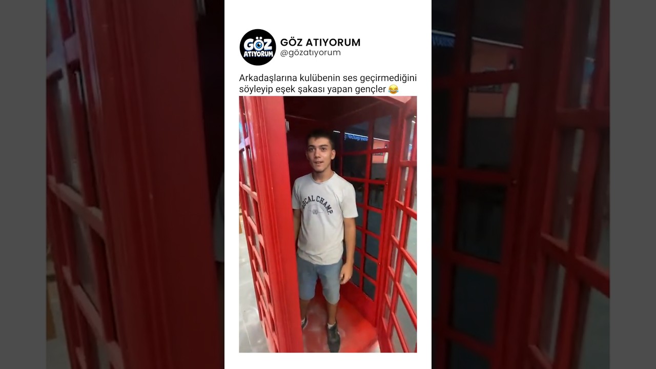 Arkadaşlarına kulübenin ses geçirmediğini söyleyip eşek şakası yapan gençler 😂