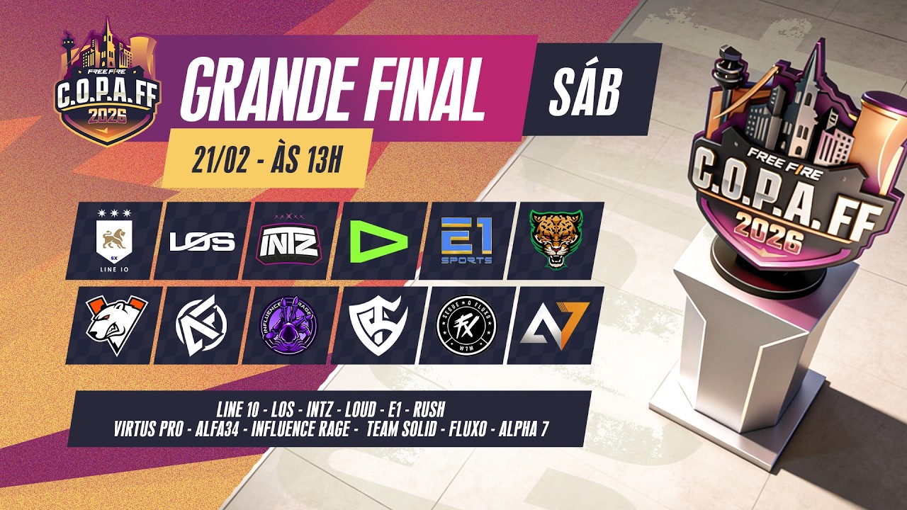 C.O.P.A FF 2026 🚨 GRANDE FINAL  🏆 DIA 1 🚨 #freefire