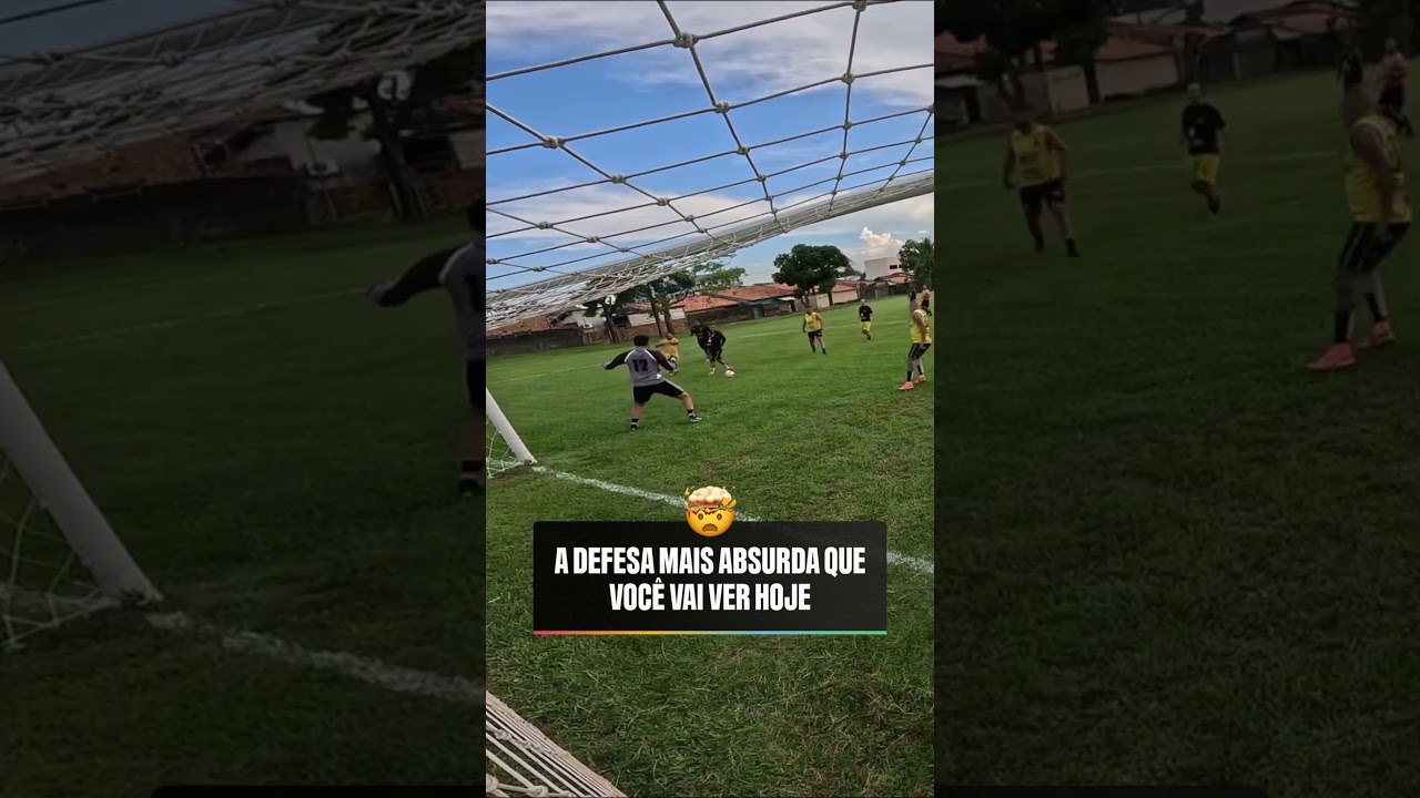 Nem o goleirão acreditou que ele tinha defendido essa bola kkkkkkkkkkk
