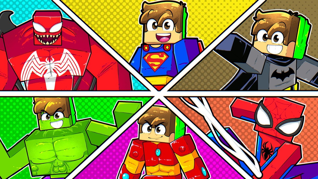 A cada MINUTO viro um SUPER HERÓI no Minecraft!