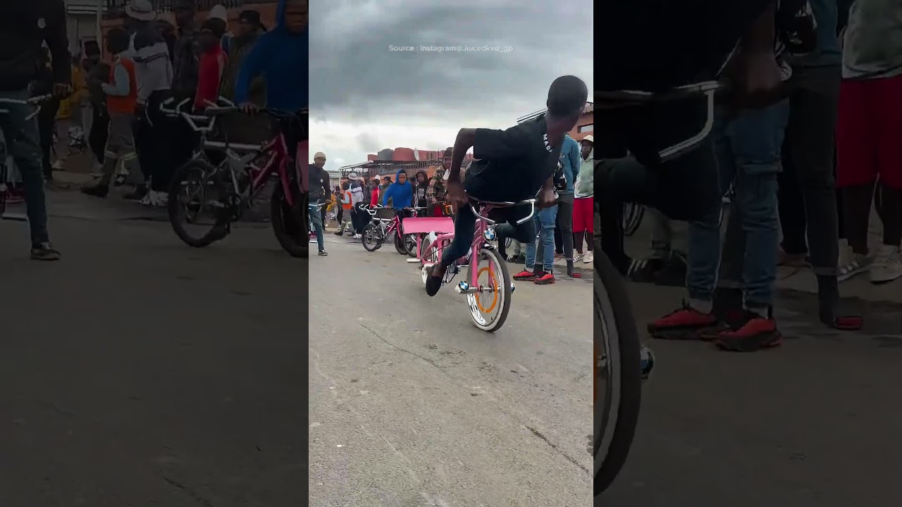 This is a real bicycle, but close your eyes and you'll hear a supercar