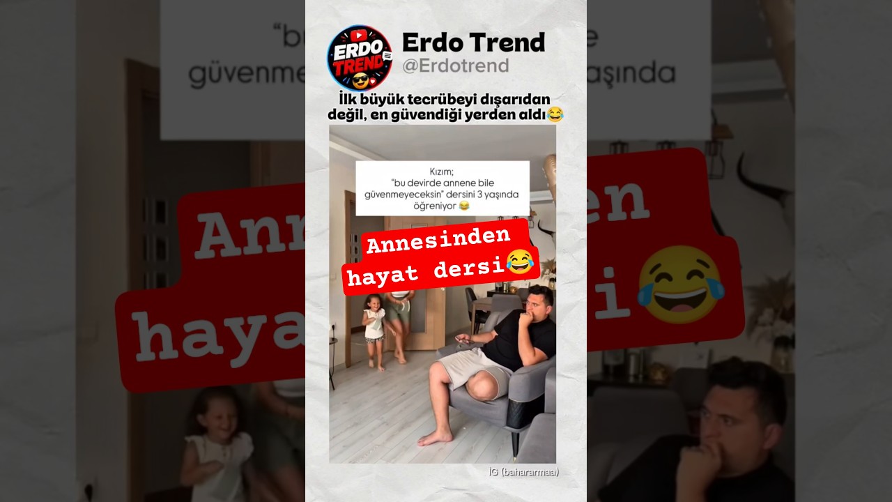 İlk ters köşeyi dışarıdan değil, direkt ana ocağından yedi... 😂🚪#komik #şaka #aile #mizah #shorts