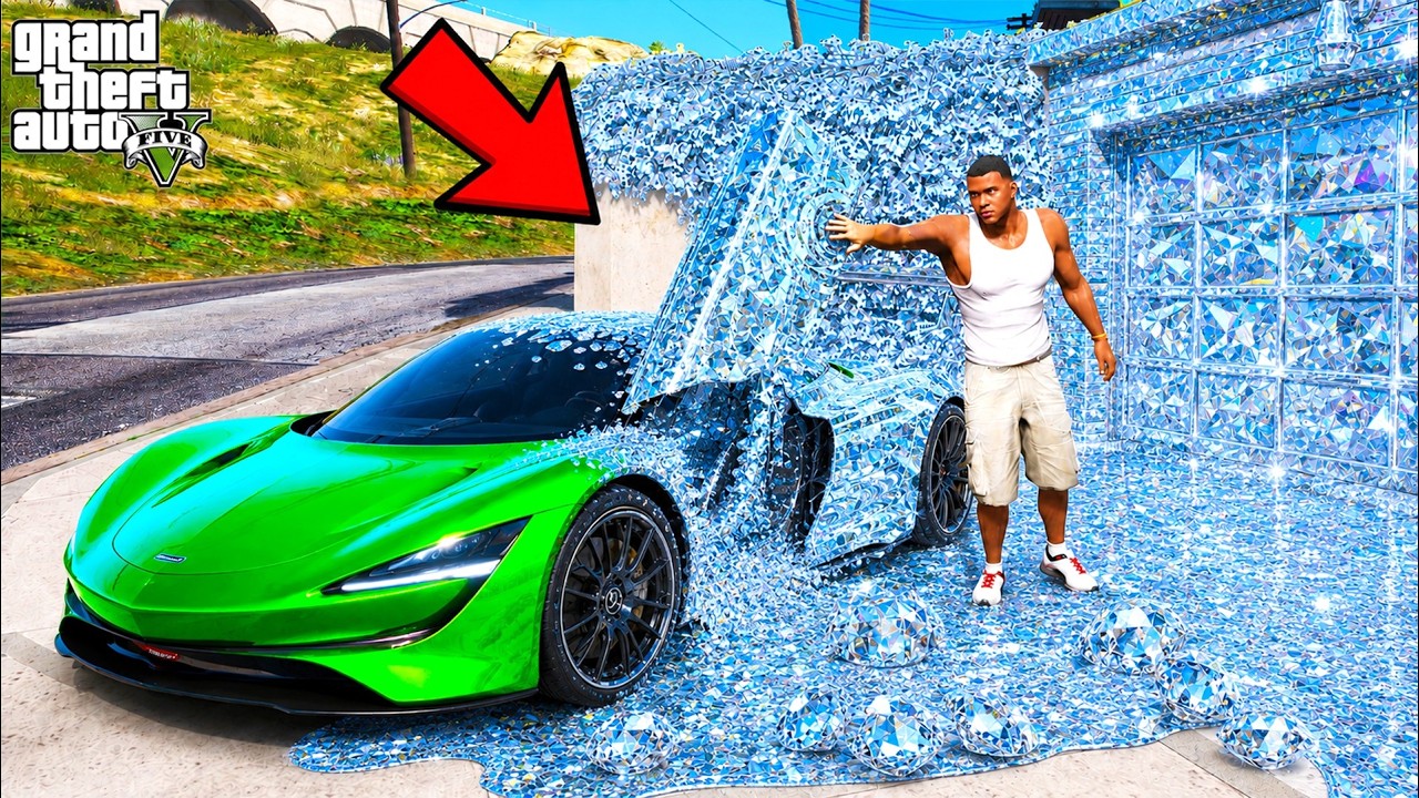 Anything Franklin Touches Turns into Diamond in GTA 5 | SHINCHAN and CHOP