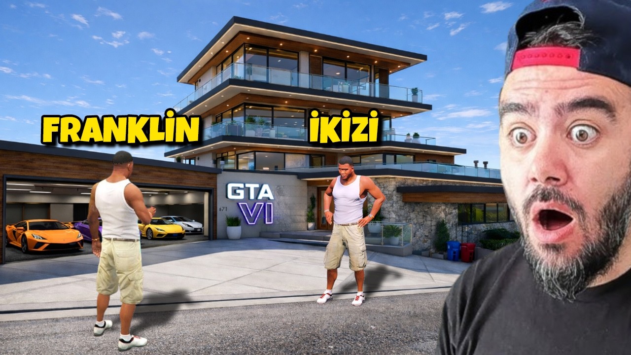 FRANKLININ IKIZI GELDI GTA 6 EVI YAPTI - GTA 5 MODS