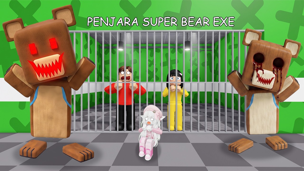 Yuta Mio Kabur Dari Penjara SUPER BEAR ADVENTURE EXE | ROBLOX