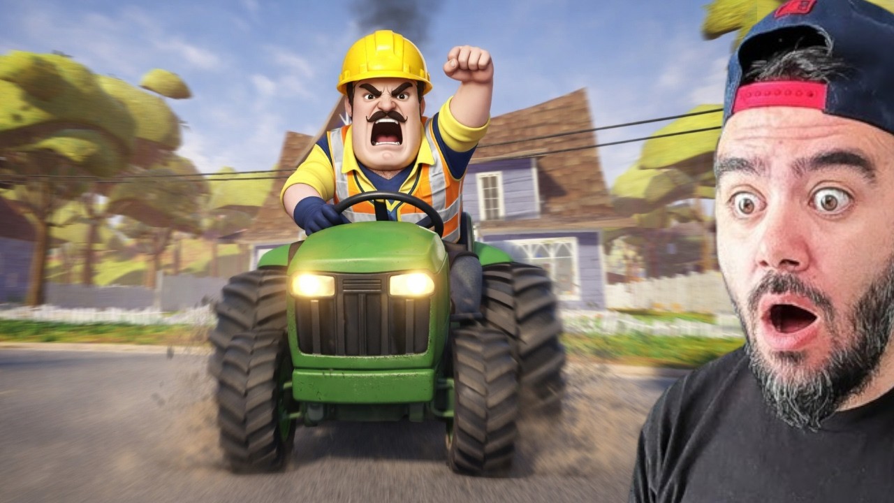 WILSON TRAKTÖR SÜRÜYOR ÇOK HIZLI OLDU - HELLO NEIGHBOR MODS