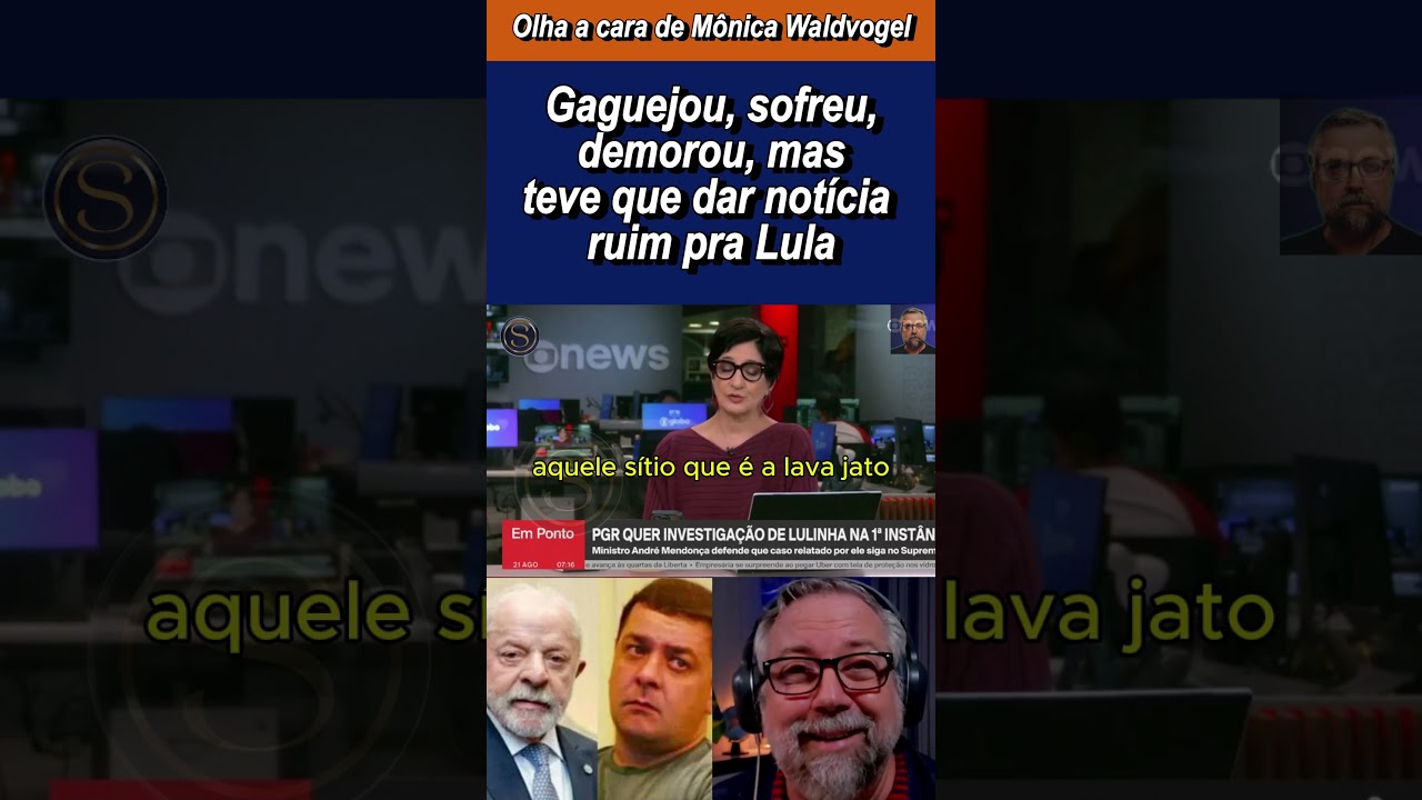 O desespero de Mônica Waldvogel para dar notícia que prejudica campanha de Lula