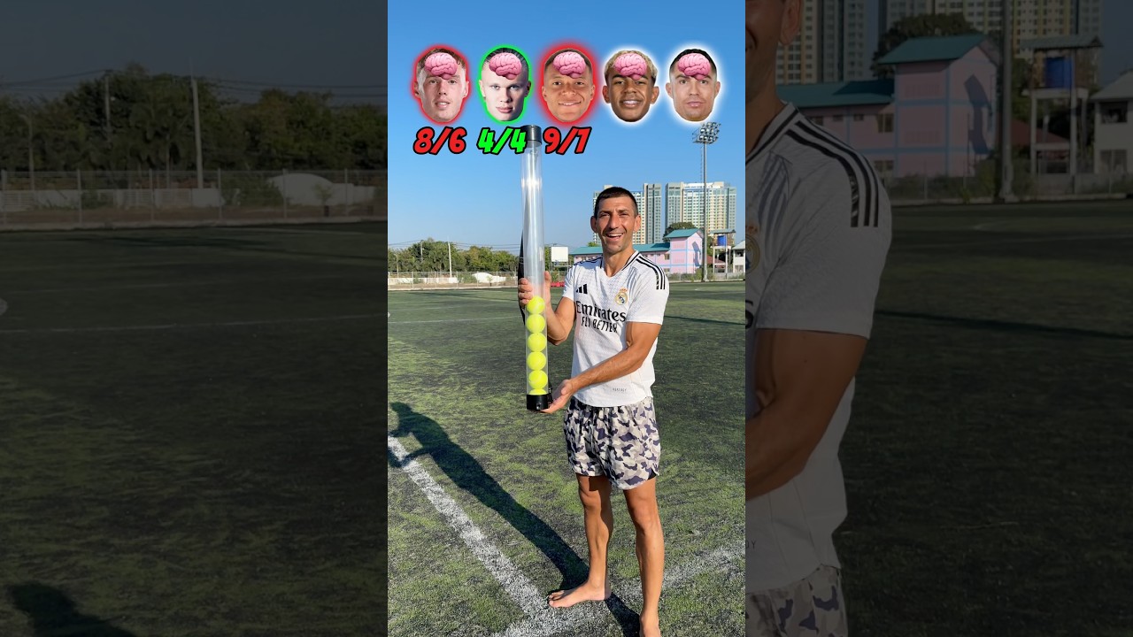 🧠🎾 AGILITY CHALLENGE | WHICH FOOTBALL PLAYER WILL BE THE SMARTEST!?🙈