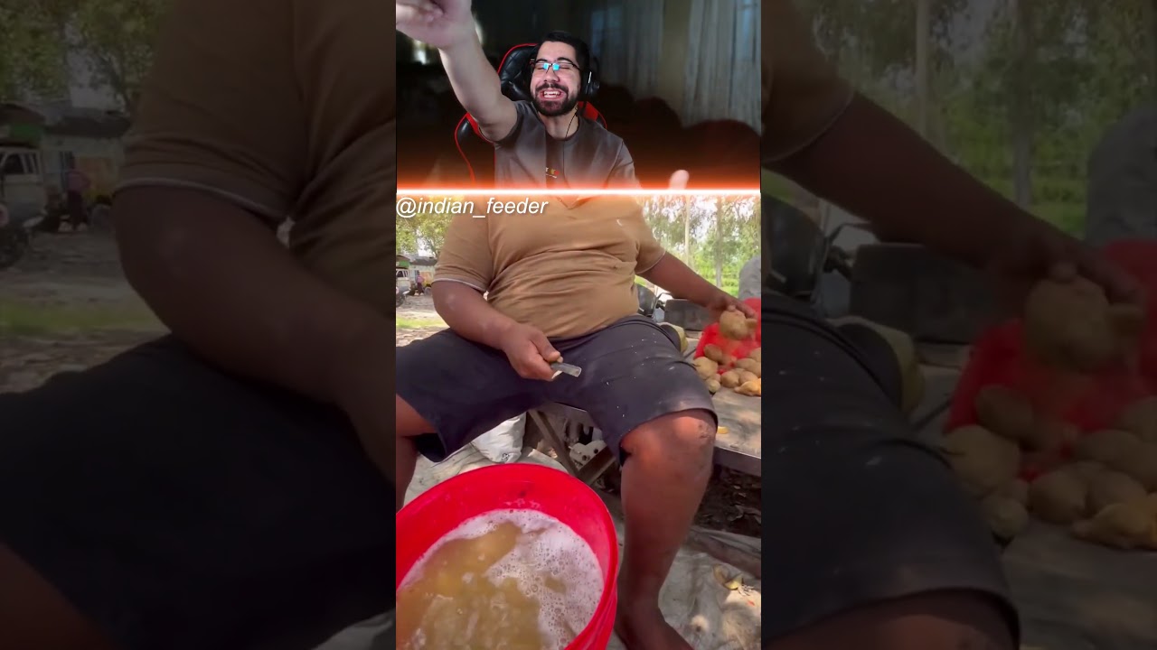 هندي بخرط بطاطا اسرع من الامهات !