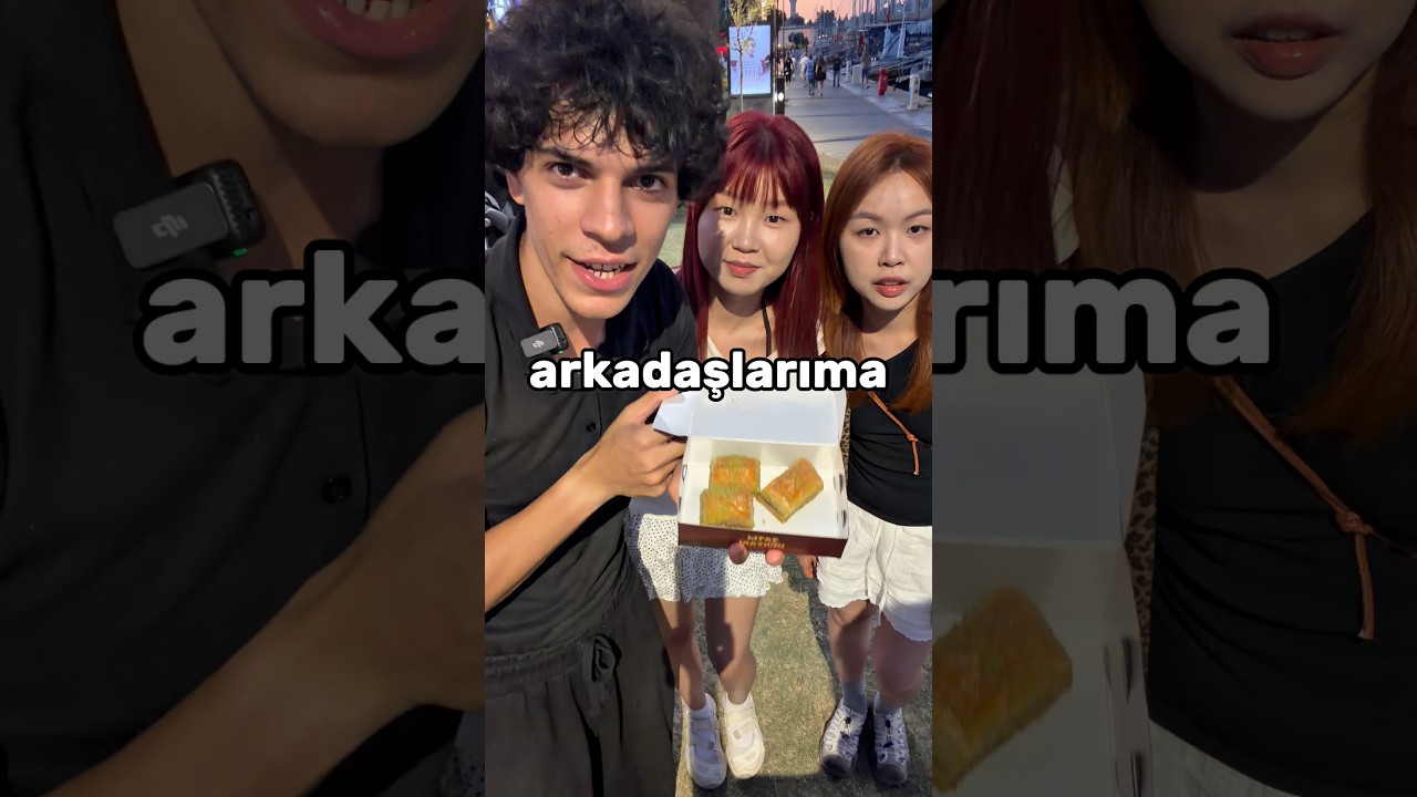 Çinli arkadaşlarıma baklava denettim