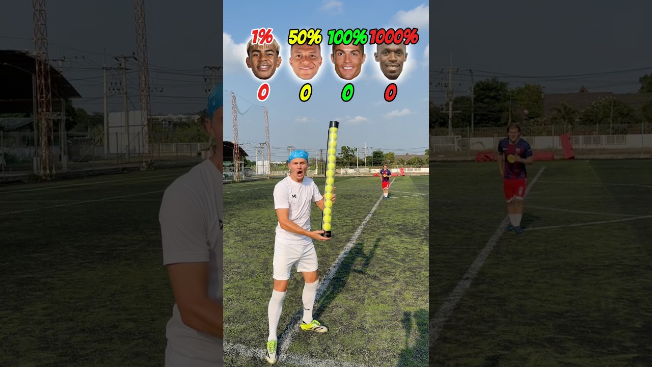 🎾💨 SPEED OF TENNIS BALLS VS SPEED FOOTBALLS PLAYERS | WHO WON!?🥇