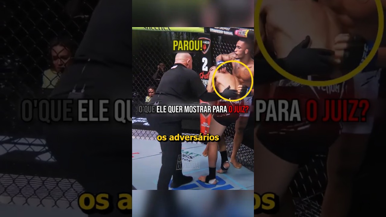 ELE FEZ O JUIZ PARAR A LUTA POR CAUSA DISSO! 😳