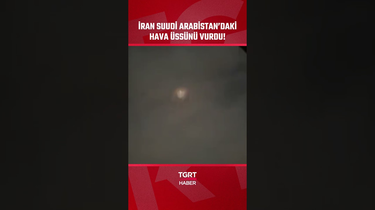 İran'a Ait bir Balistik Füze, Suudi Arabistan'daki Prens Sultan Hava Üssü'nü Vurdu #shorts