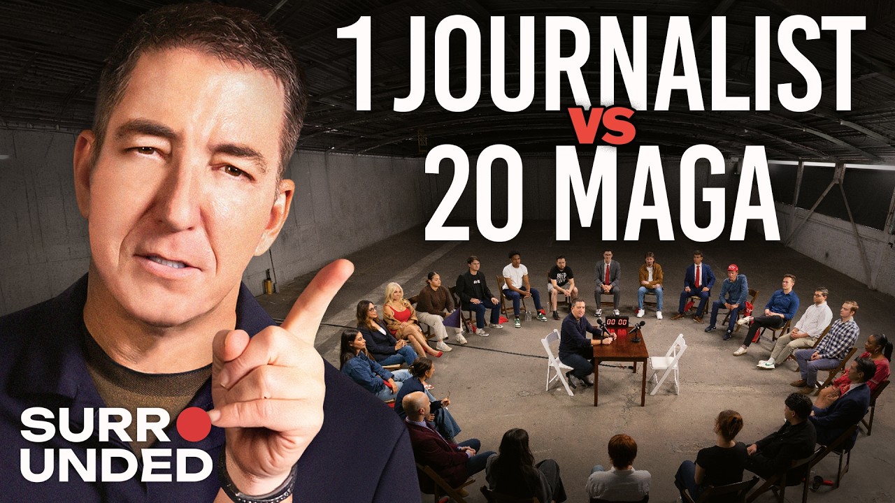 1 Journalist vs 20 Trump Supporters (ft Glenn Greenwald) | Surrounded