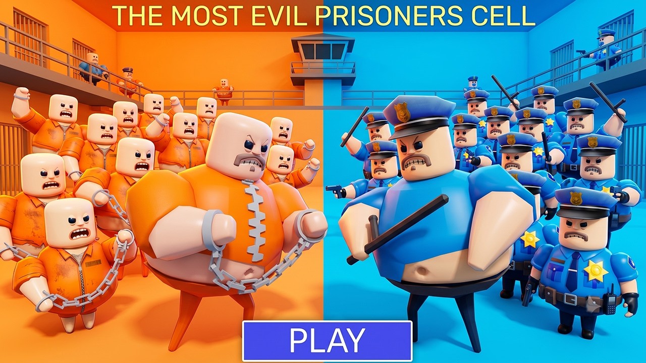 1000 PRISONERS vs 1000 POLICE BARRY PRISON RUN Obby Update - Roblox All Bosses FULL GAME Walkthrough
