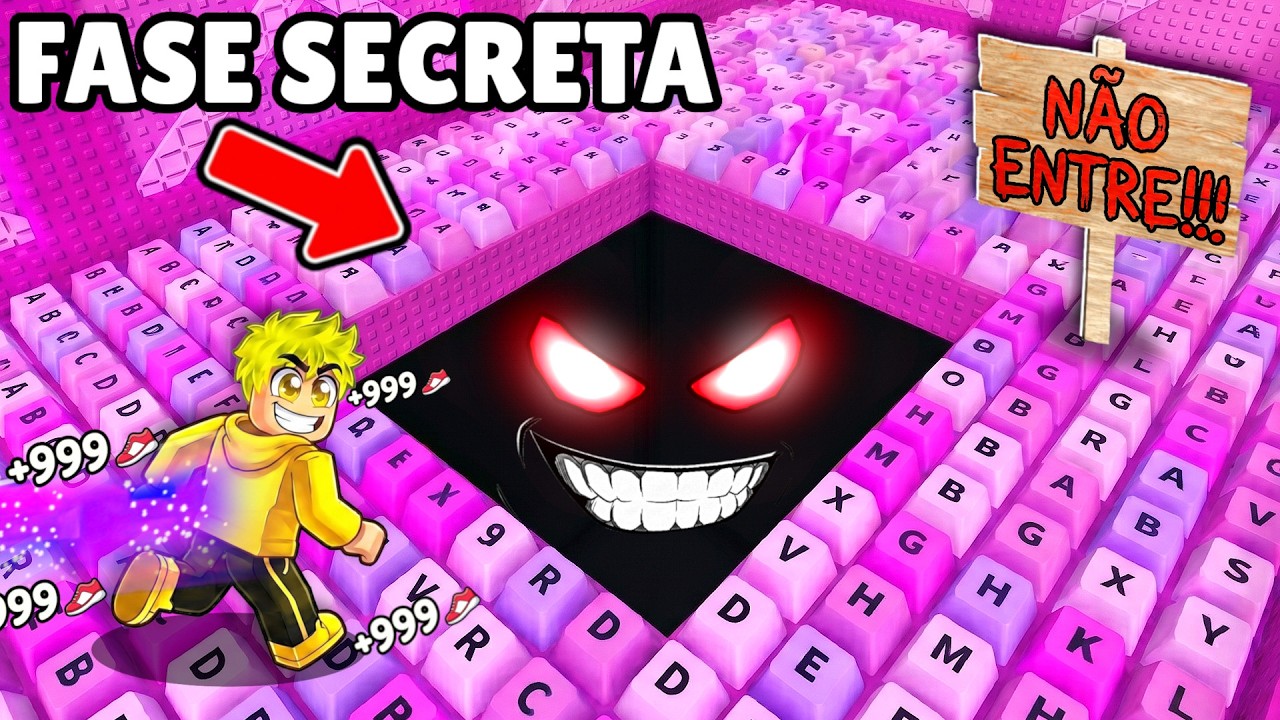 ZEREI A NOVA FASE SECRETA NO PARKOUR DE TECLADOS