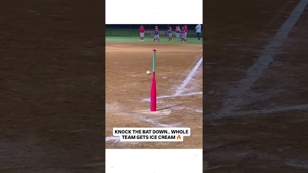 Knock the bat down and the whole team gets ice cream...🔥