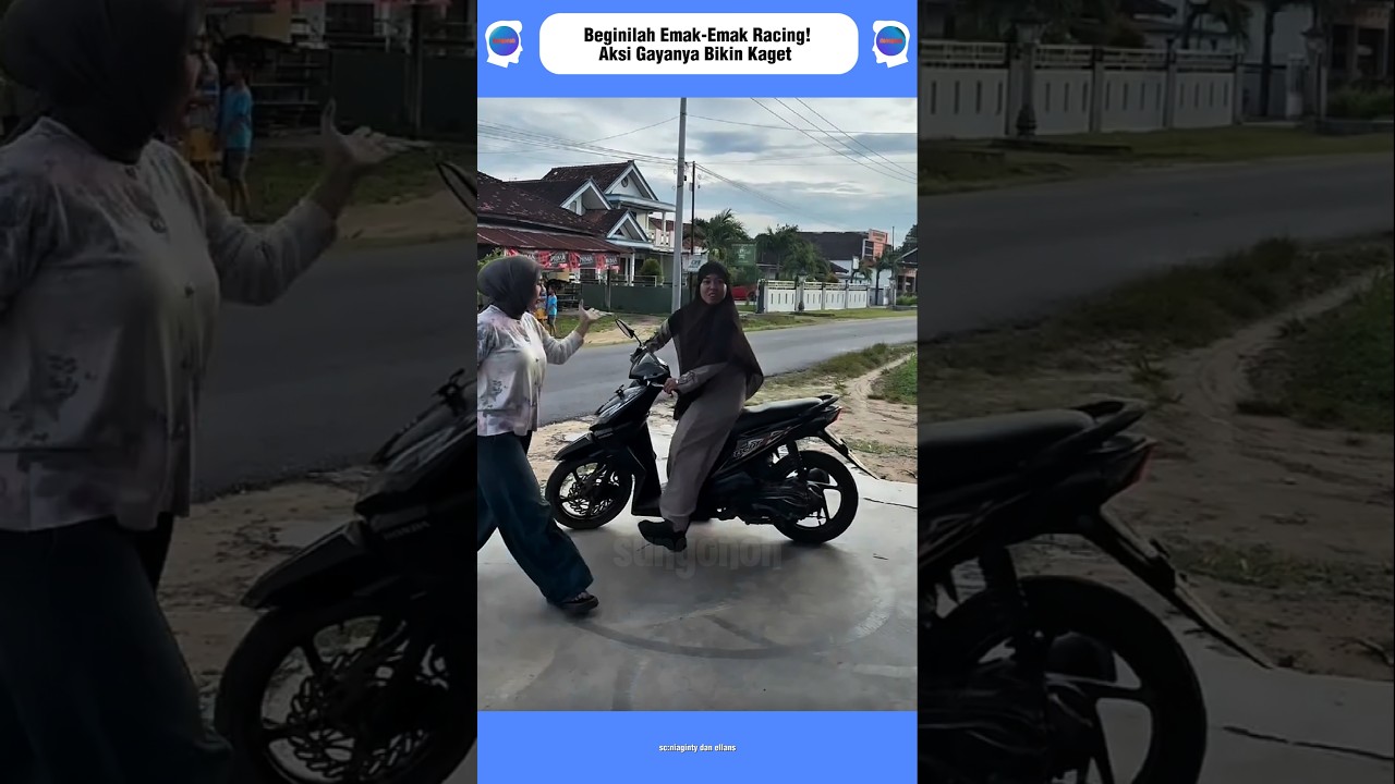 Beginilah Emak-Emak Racing! Aksi Gayanya Bikin Kaget#shorts