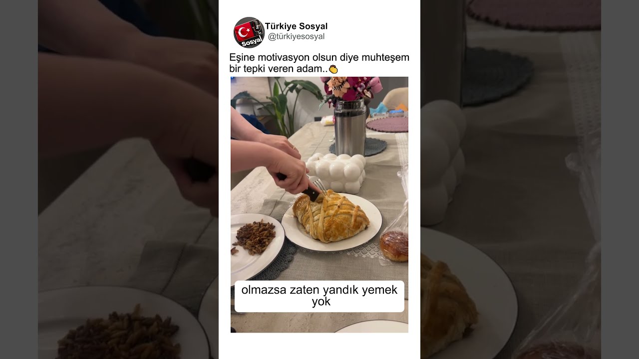 Beef Wellington Yapan Eşine Motivasyon Veren Adam..👏👀