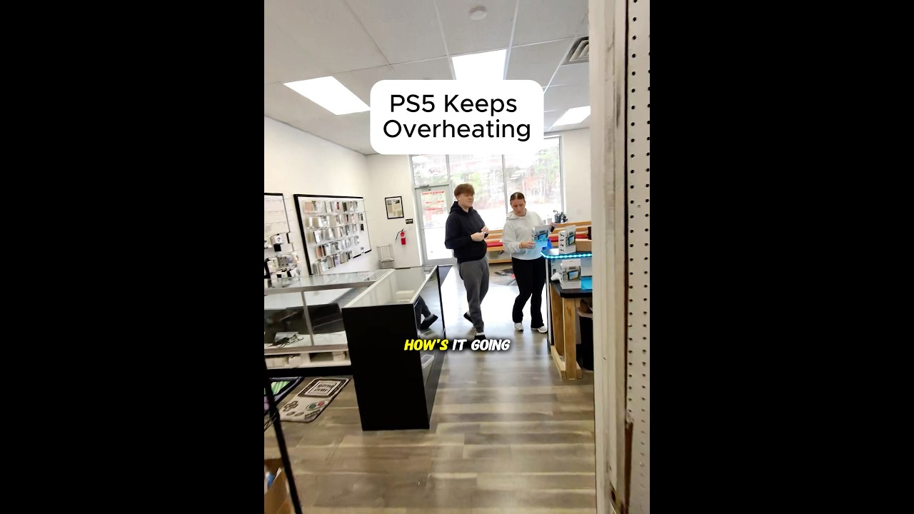 PS5 KEEPS OVERHEATING!!! #brokenfix #smartphone #gaming #problemfix #cellphone #tech #mobilephone