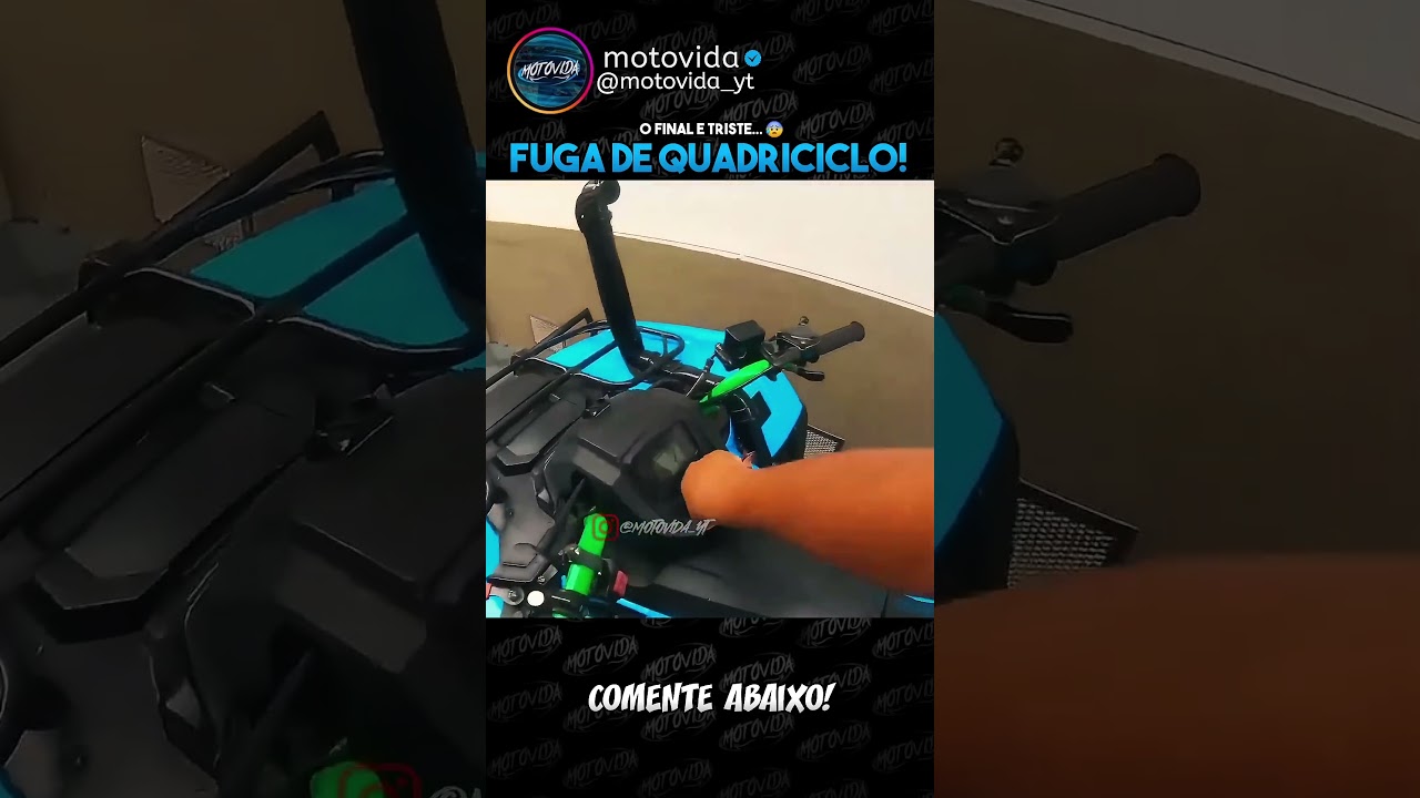 FUGA DE QUADRICICLO! ASSISTA ATÉ O FINAL KK #motovlog #fugas #enquadros