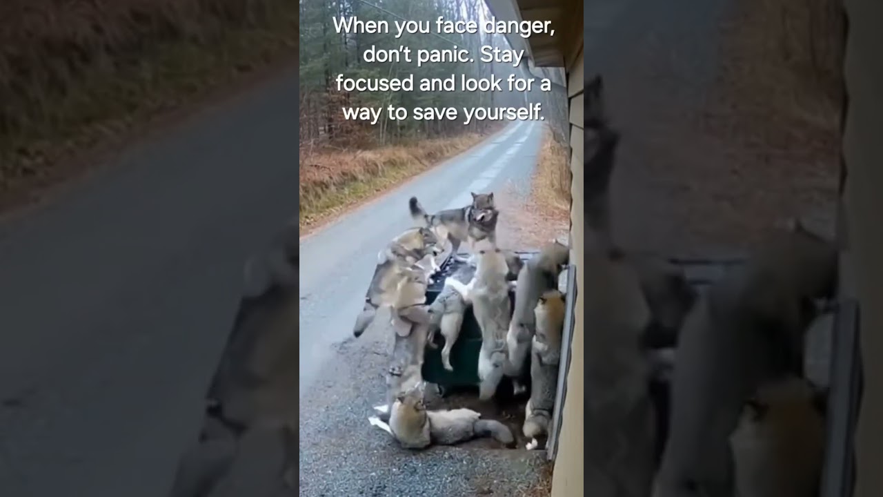 When you face danger, don’t panic. Stay focused and look for a way to save yourself.