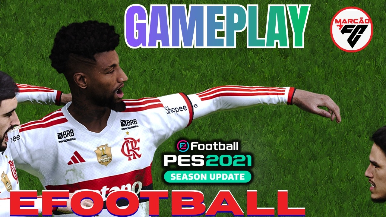 🎮⚽efootball 21 - FLAMENGO LIDER NA GAMEPLAY JOGANDO NO PC GAME A 60 FPS SIMULAÇÃO