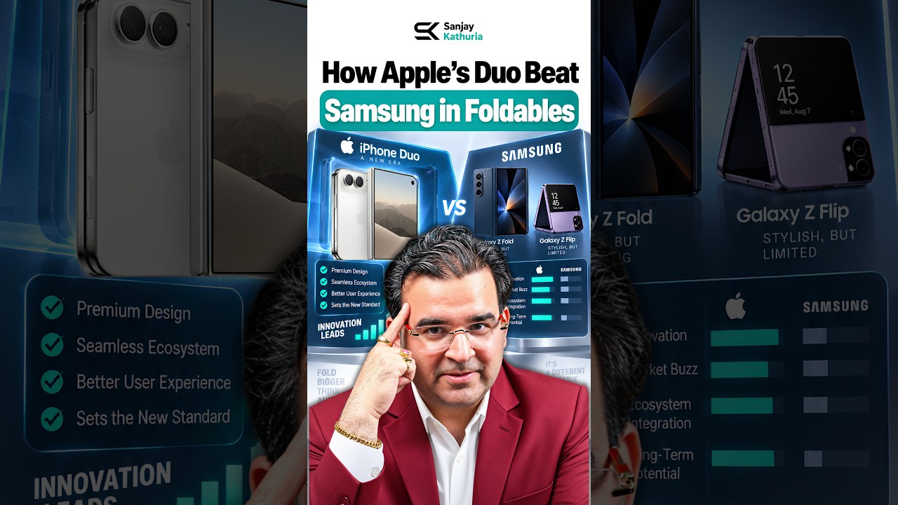 How Apple's Duo Beat Samsung in Foldables🍎🚀#iphone #sanjaykathuria #apple