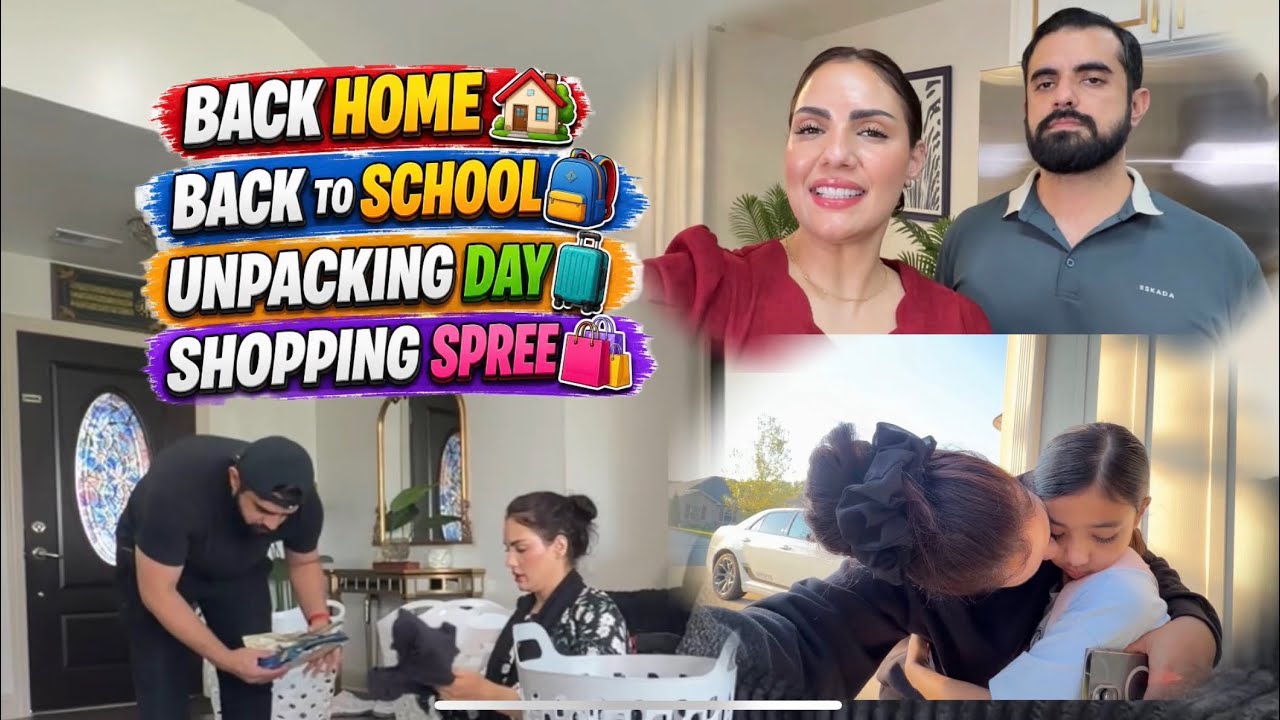 Back Home in America 🇺🇸 | Back to School, Unpacking & Shopping After Dubai! 🏡🎒