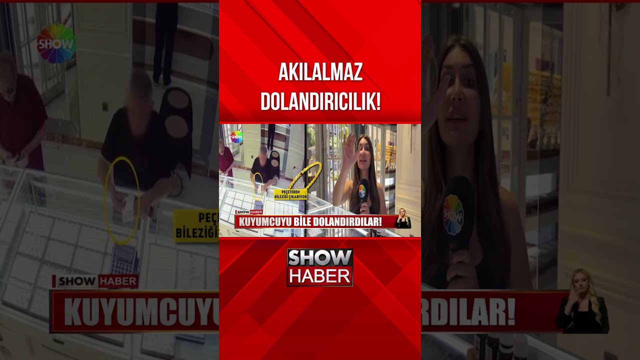 Kuyumcuyu sahte altınla dolandırdılar! #showanahaber #shorts