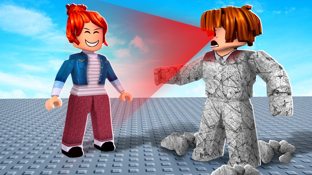 NÃO OLHE PRA NINGUÉM 🗿 * senão você vira uma pedra * VIROU PEDRA! (Roblox Look Away)