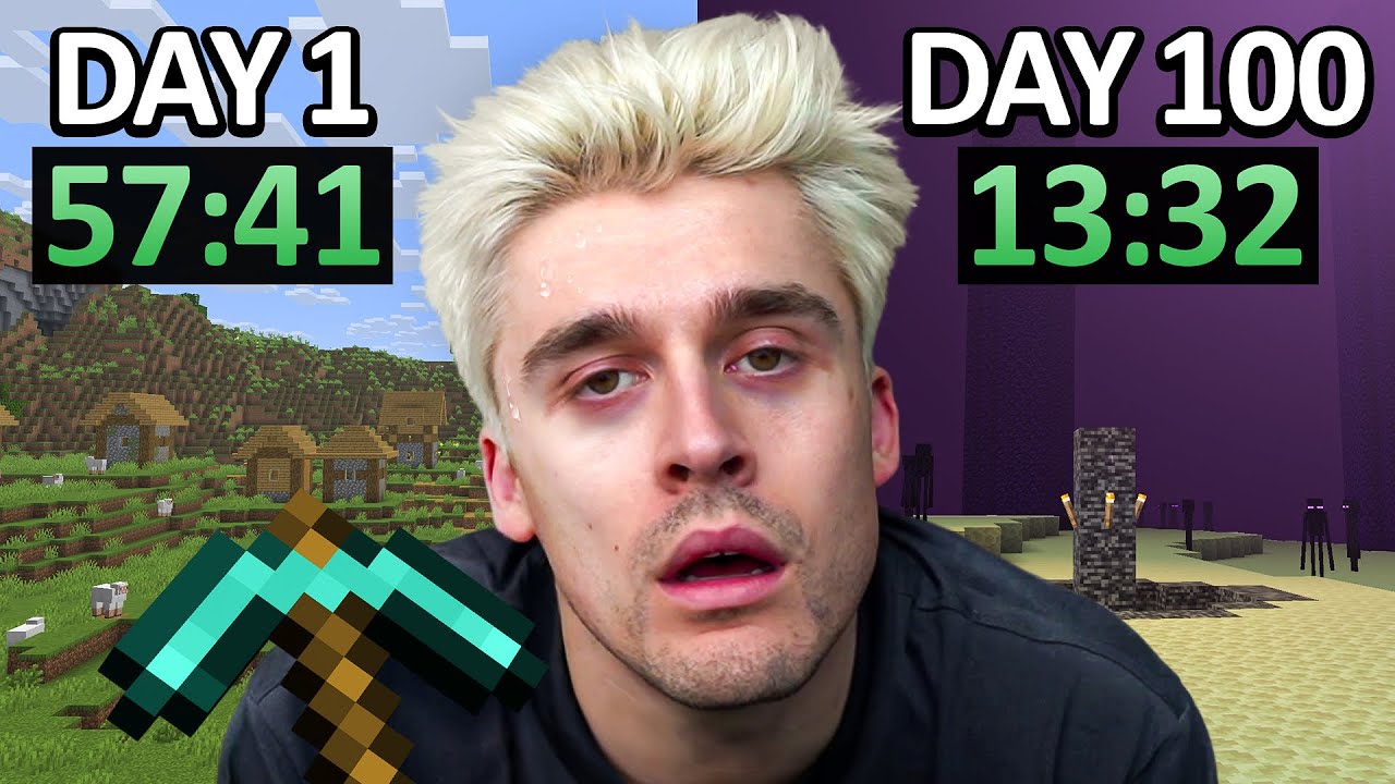 I Spent 100 Days Speedrunning Minecraft. Here's what happened