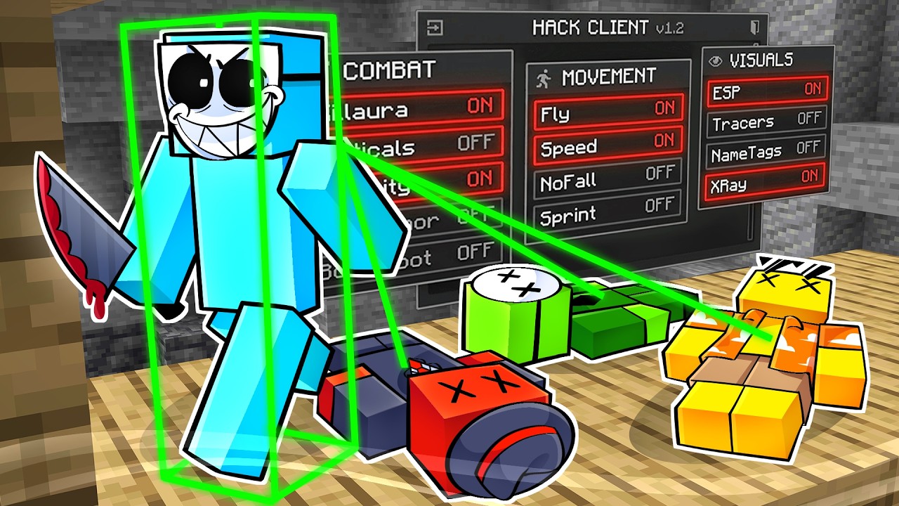 Usei Hack Para Trolar Meus Amigos no Murder Mystery!