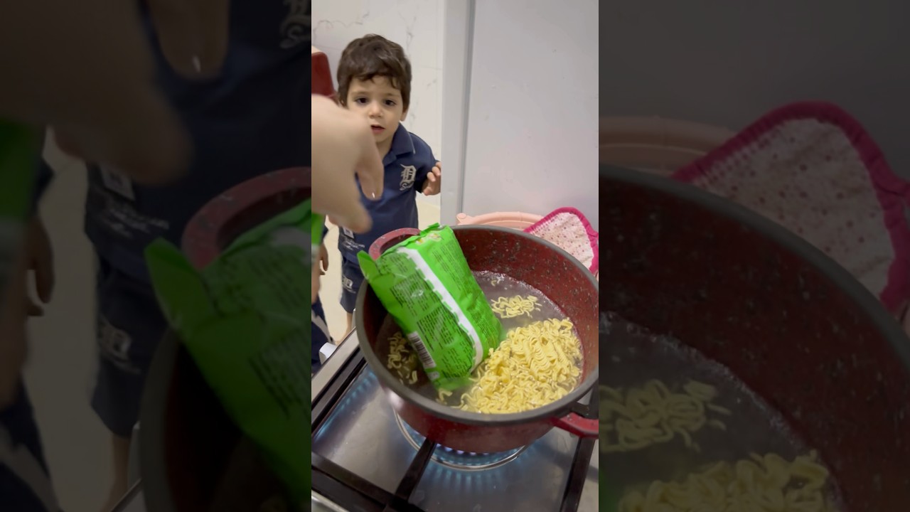 جاد وزياد وفارس عملو اندومي😍😂#ytshorts #shortvideo #baby #funny
