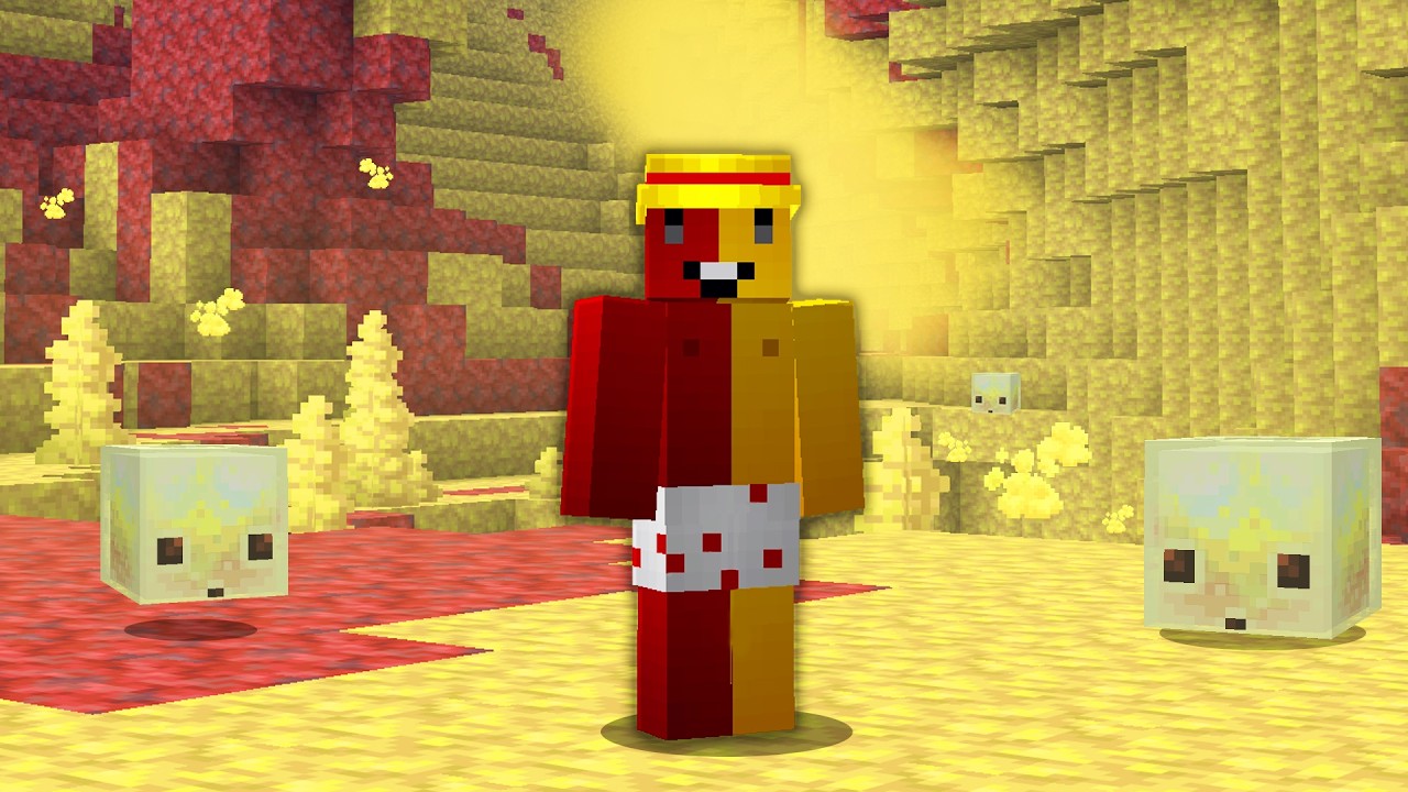 Minecraft, mas o Mundo Inteiro é BIOMA DE ENXOFRE