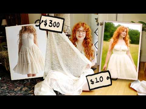 Recreating Yet Another Expensive Dress (out of curtains!)