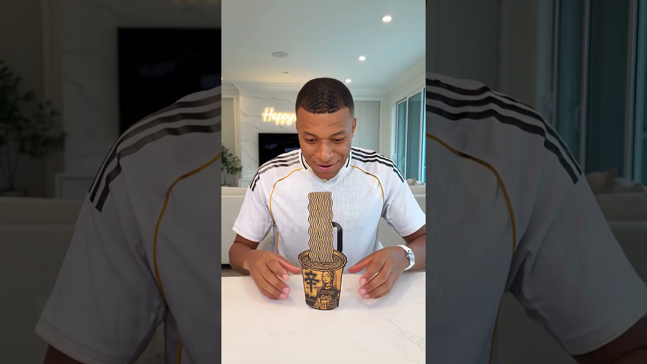 Haaland Pranks Mbappé with CARDBOARD Ramen… It Backfires! 😂🍜 #shorts #haaland #mbappe