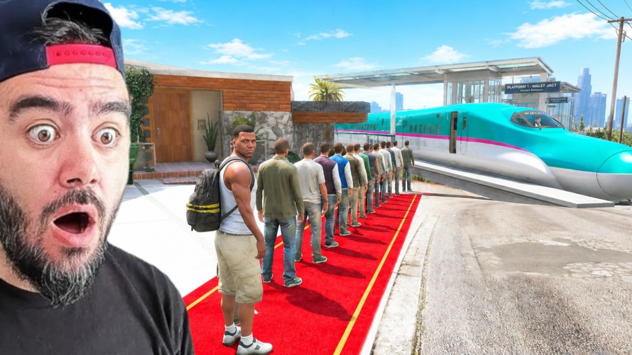 FRANKLIN DÜNYANIN EN HIZLI TRENINE BINDI - GTA 5 MODS