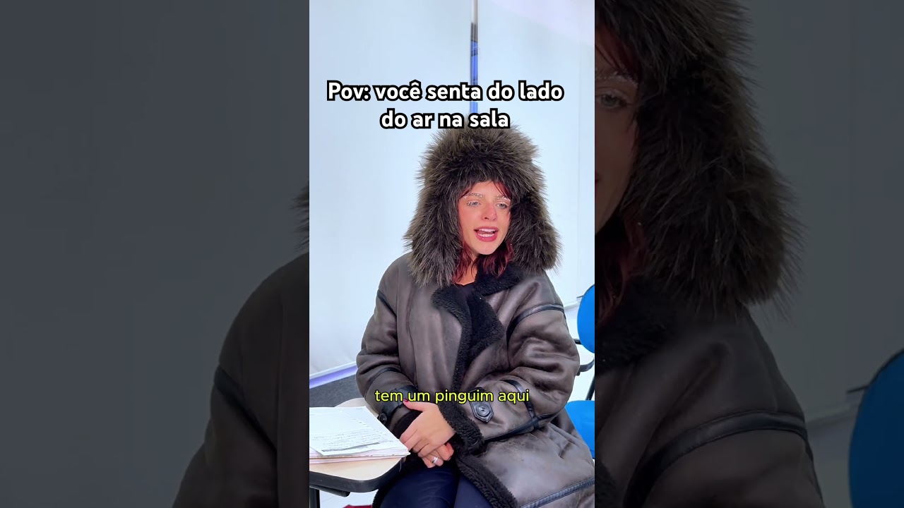 A sensação de sentar do lado do ar na sala