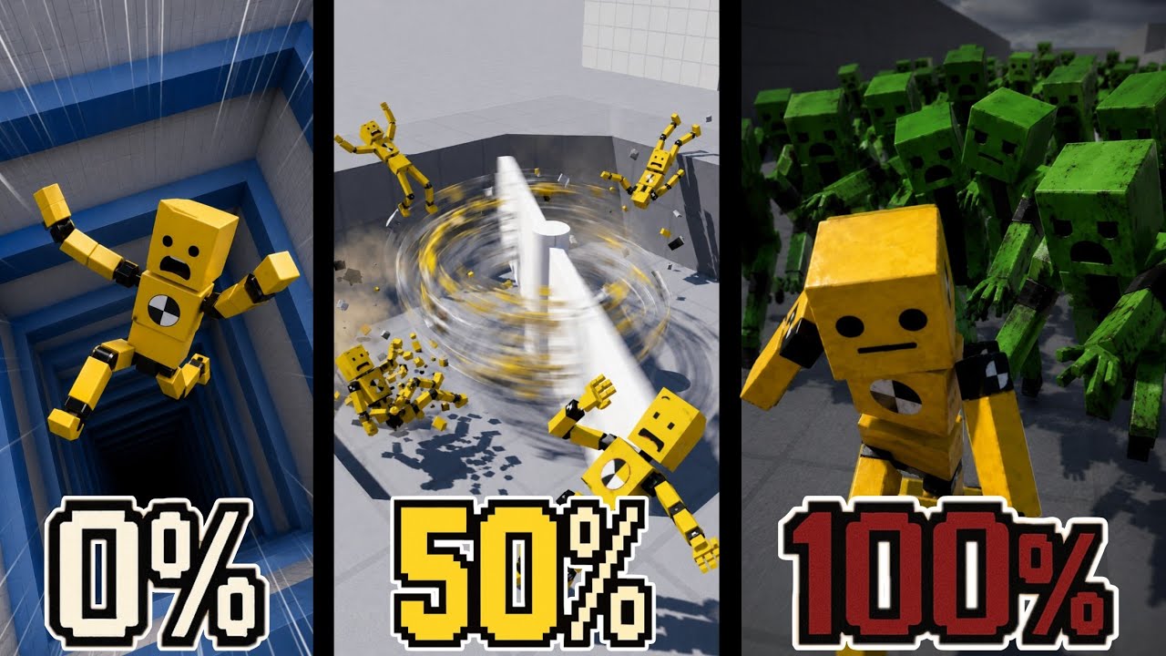 Aku Dikejar 100% RAGDOLL ZOMBIE di Fun with Ragdolls
