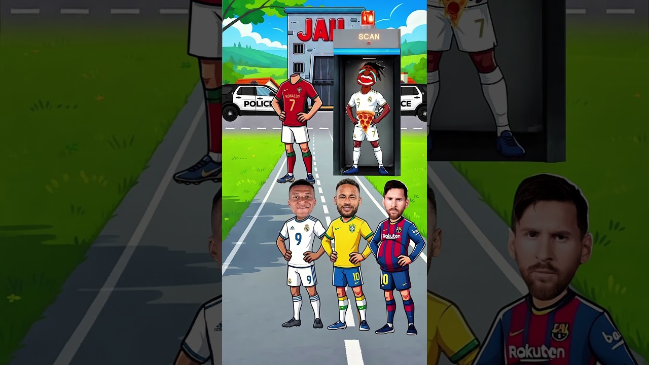 من "أكل" وجه رونالدو؟ 😱 ميسي ضد مبابي ضد نيمار ضد فينيسيوس #فيديوهات_قصيرة #الدون_رونالدو