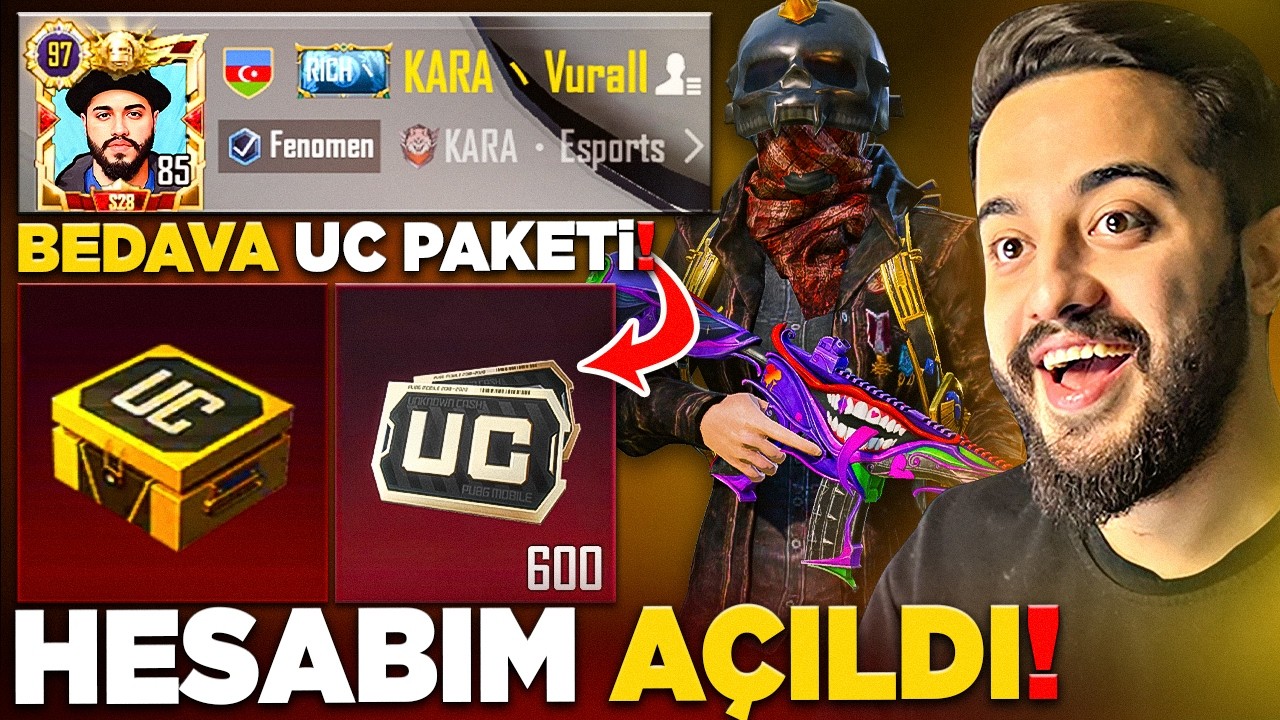 SONUNDA HESABIMIN BANI AÇILDI! BEDAVA UC PAKETİ GELMİŞ! (ÜCRETSİZ HEDİYELER) PUBG Mobile