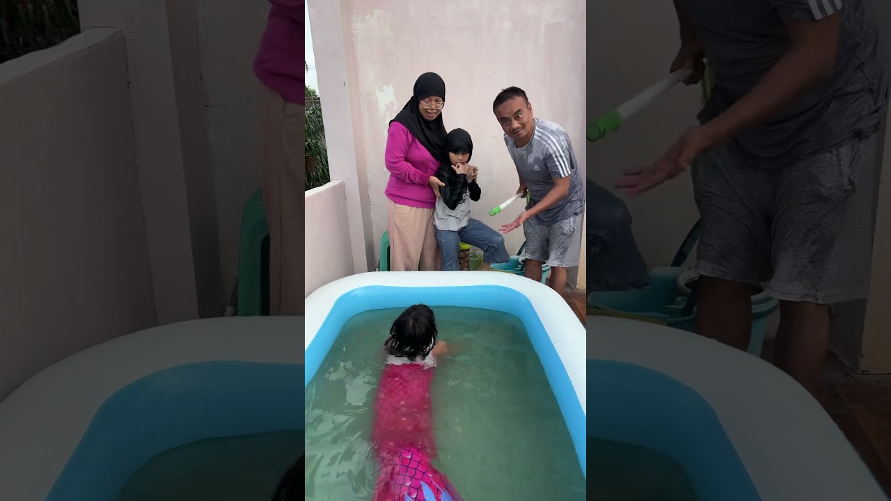 Adek jatuh diselamatkan duyung‼️ #shorts