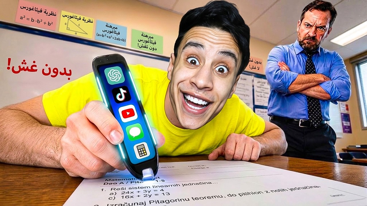 جربت أخطر منتجات مدرسية ممنوعة ( اسهل طريقة للغش )! 😱🚫