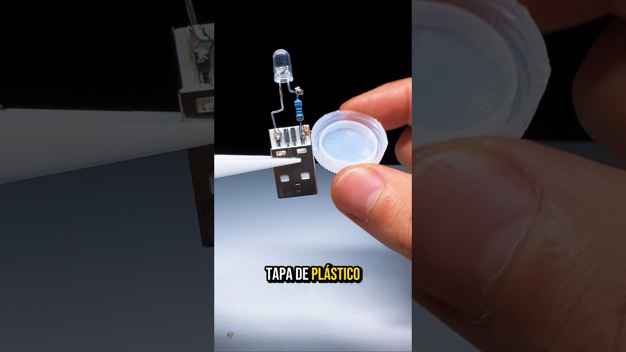 new invento casero con usb para sus manualidades en luz led