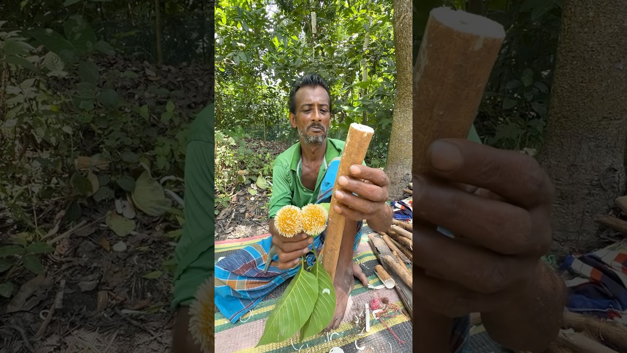 Ancient Crafting Skill: Flowers Made from Natural River Plants