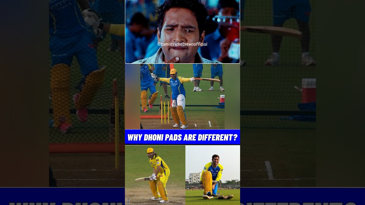 Why Dhoni wear OLD PADS? #shorts #ipl #dhoni