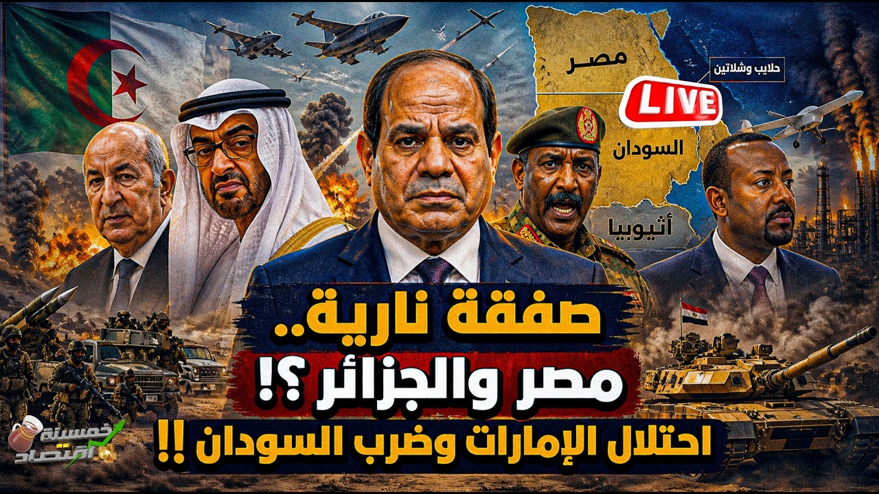 احتلال الإمارات وجيش إسرائيل يصل الخليج. صفقة نارية مصر والجزائر. ضرب السودان وإثيوبيا تشتبك!